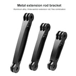 Extensor de Empunhadura de Braço de Alumínio Articulado para GoPro, Insta360, DJI e Outras Câmaras de Ação, Comprimento: 8.8cm, 8.8cm