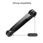 Extensor de Empunhadura de Braço de Alumínio Articulado para GoPro, Insta360, DJI e Outras Câmaras de Ação, Comprimento: 8.8cm, 8.8cm