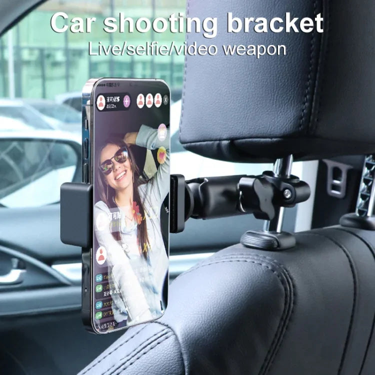 Suporte de Fixação para Guiador de Banco Frontal de Carro com Cabeça de Esfera 21mm com Adaptador para Tripé e Parafuso para GoPro, Insta360, DJI e Outras Câmaras de Ação, 21mm 16.3cm