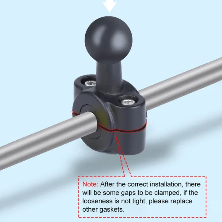 Suporte de Fixação para Guiador de Banco Frontal de Carro com Cabeça de Esfera 21mm com Adaptador para Tripé e Parafuso para GoPro, Insta360, DJI e Outras Câmaras de Ação, 21mm 16.3cm