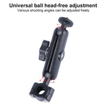Suporte Fixador de Guiador para Banco Frontal de Carro com Cabeça de Bola 25mm, Adaptador de Tripé & Parafuso para GoPro, Insta360, DJI e Outras Câmaras de Ação, 25mm 22cm