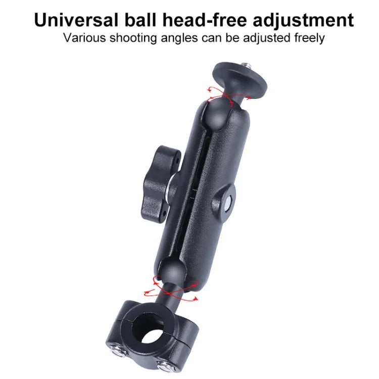 Suporte Fixador de Guiador para Banco Frontal de Carro com Cabeça de Bola 25mm, Adaptador de Tripé & Parafuso para GoPro, Insta360, DJI e Outras Câmaras de Ação, 25mm 22cm