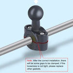 Suporte Fixador de Guiador para Banco Frontal de Carro com Cabeça de Bola 25mm, Adaptador de Tripé & Parafuso para GoPro, Insta360, DJI e Outras Câmaras de Ação, 25mm 22cm