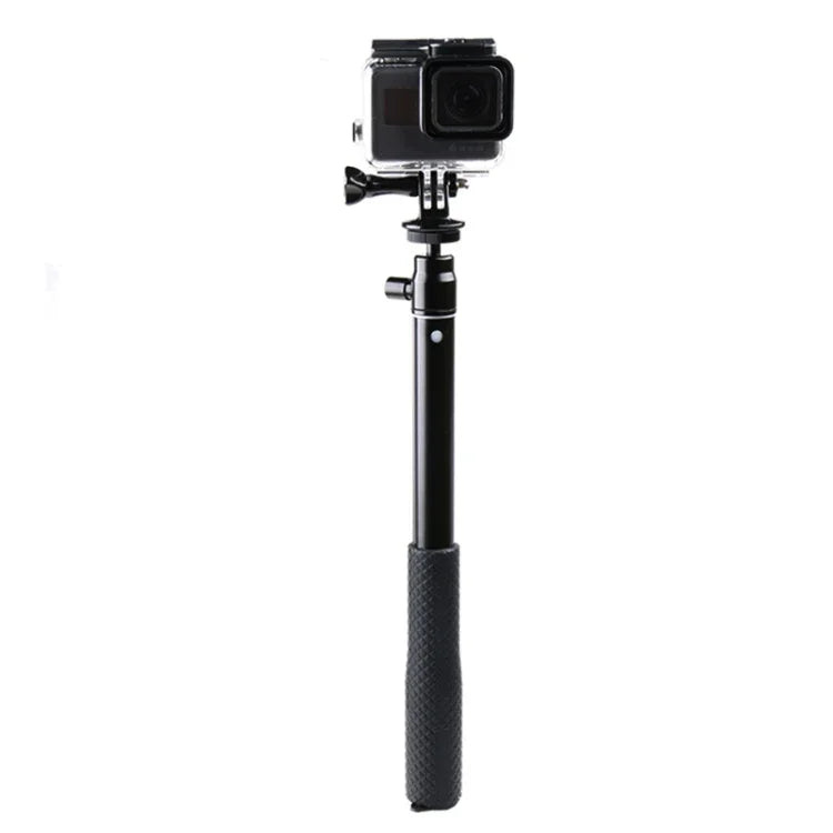 Suporte de Tripé Dobrável com Empunhadura 30-93cm Multi-funcional Selfie Stick Monopé para GoPro, Insta360, DJI e Outras Câmaras de Ação, Telemóveis, Comprimento: 30-93cm