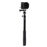Suporte de Tripé Dobrável com Empunhadura 30-93cm Multi-funcional Selfie Stick Monopé para GoPro, Insta360, DJI e Outras Câmaras de Ação, Telemóveis, Comprimento: 30-93cm