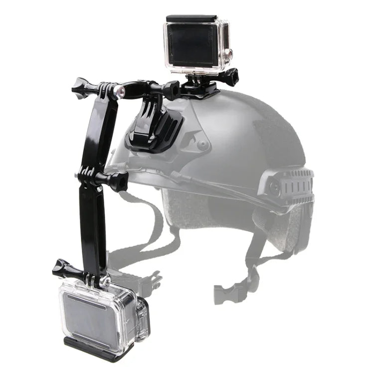 Conjunto de Suportes Frontais para Capacete para GoPro, Insta360, DJI e Outras Câmaras de Ação, Conjunto de Suportes