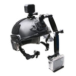 Conjunto de Suportes Frontais para Capacete para GoPro, Insta360, DJI e Outras Câmaras de Ação, Conjunto de Suportes