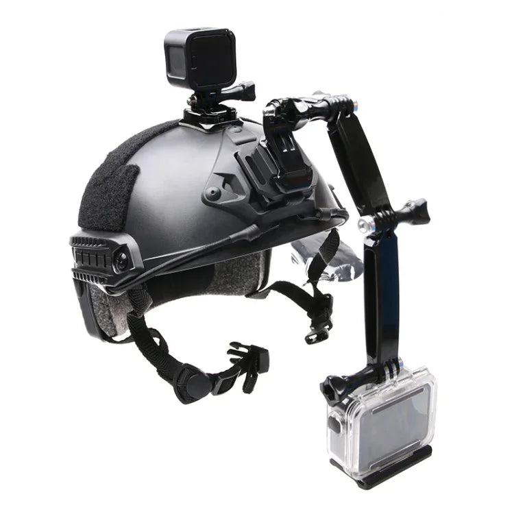 Conjunto de Suportes Frontais para Capacete para GoPro, Insta360, DJI e Outras Câmaras de Ação, Conjunto de Suportes