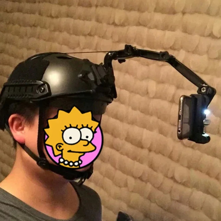 Conjunto de Suportes Frontais para Capacete para GoPro, Insta360, DJI e Outras Câmaras de Ação, Conjunto de Suportes
