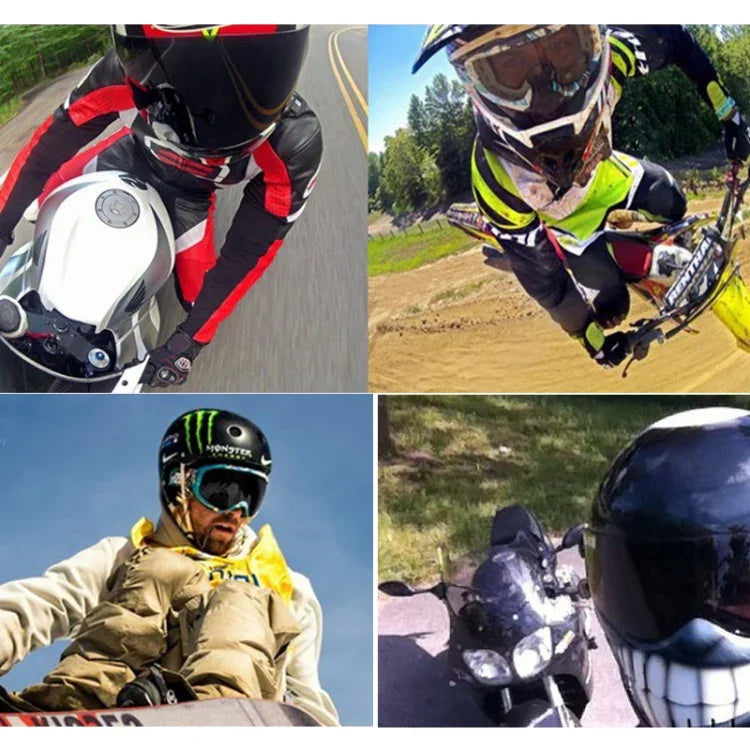 Conjunto de Suportes Frontais para Capacete para GoPro, Insta360, DJI e Outras Câmaras de Ação, Conjunto de Suportes