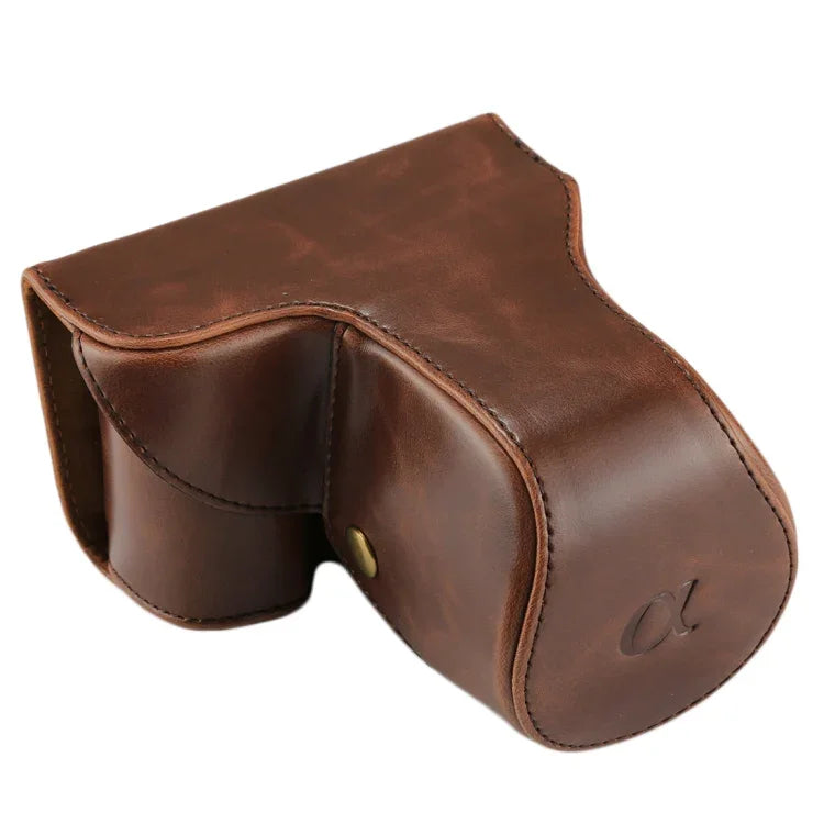 Bolsa de Câmera em Pele PU com Alça para Sony NEX 7 / F3 (Objetiva 18-55mm), Para Sony NEX 7 / F3, Para Sony NEX 7