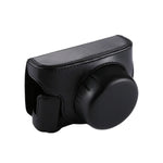Bolsa de Câmera em Pele PU com Alça para Panasonic Lumix GF7 / GF8 / GF9 (Objetivas 12-32mm / 14-42mm), Para Lumix GF7