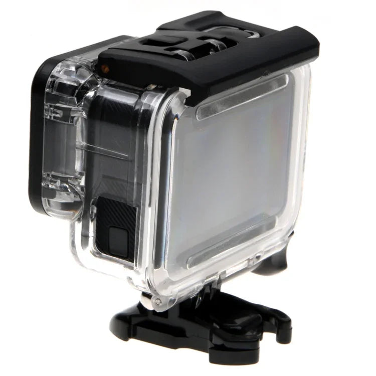 Caixa Protetora Esqueleto para GoPro HERO6 /5 + Tampa Traseira Oca com Fecho Montagem Básica & Parafuso, Sem Necessidade de Desmontar a Lente, Tampa Traseira Oca