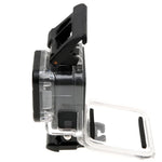 Caixa Protetora Esqueleto para GoPro HERO6 /5 + Tampa Traseira Oca com Fecho Montagem Básica & Parafuso, Sem Necessidade de Desmontar a Lente, Tampa Traseira Oca