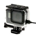 Caixa Protetora Esqueleto para GoPro HERO6 /5 + Tampa Traseira Oca com Fecho Montagem Básica & Parafuso, Sem Necessidade de Desmontar a Lente, Tampa Traseira Oca