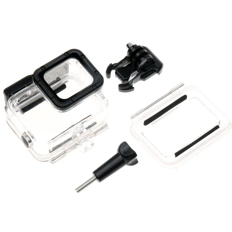 Caixa Protetora Esqueleto para GoPro HERO6 /5 + Tampa Traseira Oca com Fecho Montagem Básica & Parafuso, Sem Necessidade de Desmontar a Lente, Tampa Traseira Oca