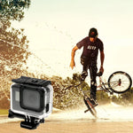 Caixa Protetora Esqueleto para GoPro HERO6 /5 + Tampa Traseira Oca com Fecho Montagem Básica & Parafuso, Sem Necessidade de Desmontar a Lente, Tampa Traseira Oca