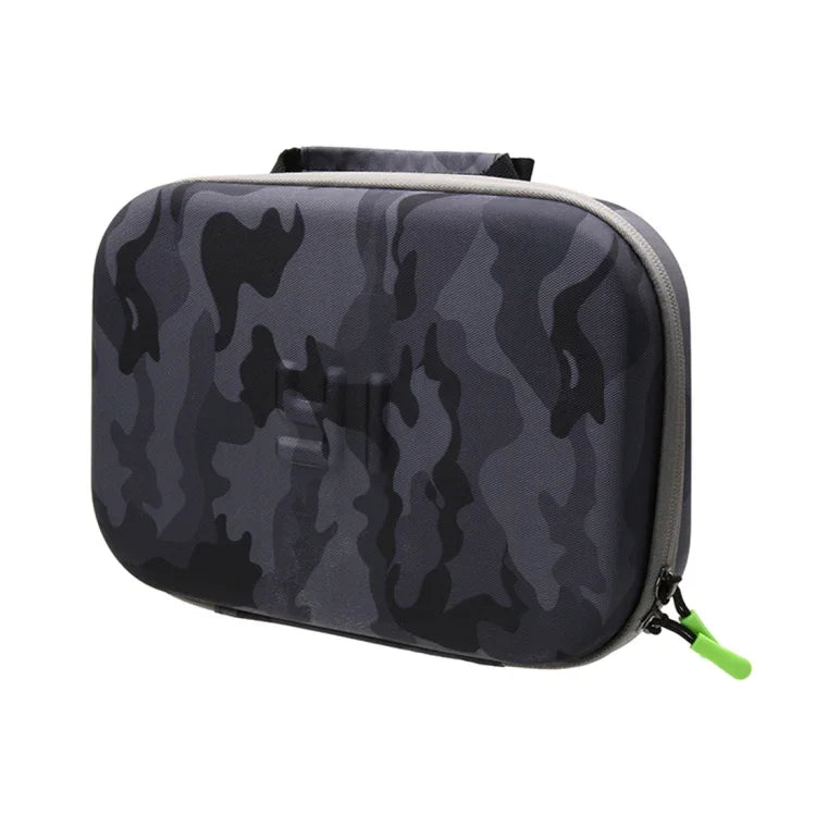 Estojo Portátil Impermeável e Amortecedor EVA com Padrão Camuflado para Acessórios de Câmaras de Ação GoPro, Insta360, DJI e Outras, Tamanho: 27cm x 19cm x 7cm