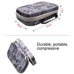 Estojo Portátil Impermeável e Amortecedor EVA com Padrão Camuflado para Acessórios de Câmaras de Ação GoPro, Insta360, DJI e Outras, Tamanho: 27cm x 19cm x 7cm
