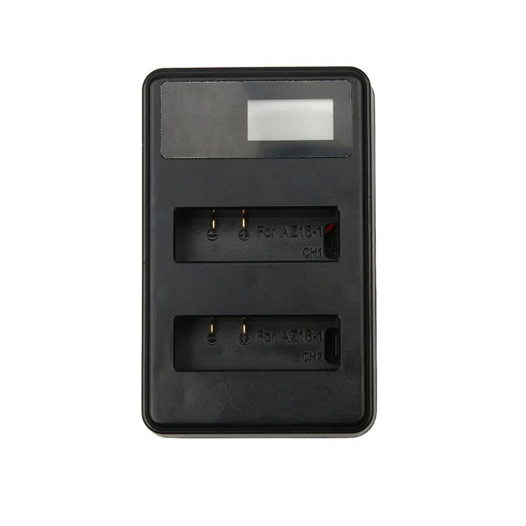 Carregador de Baterias Duplo com Ecrã LCD e Cabo USB para Câmara Desportiva Xiaoyi 4K, Mostra Capacidade de Carregamento (XM47), Carregador de Baterias com Ecrã LCD