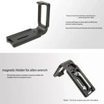 Suporte Base de Placa L de Libertação Rápida para Fotografia Vertical FITTEST FLN-D850 para Nikon D850, Nikon D850