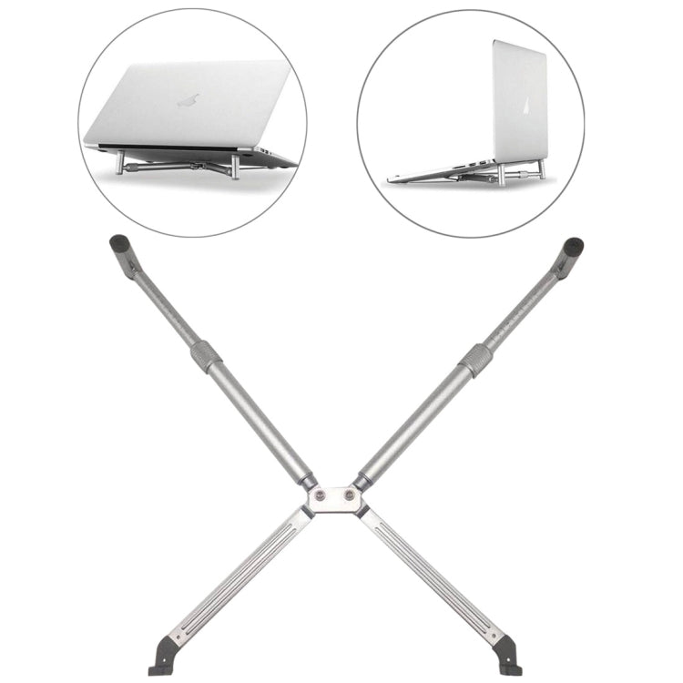 Suporte Dobrável Universal em Liga de Alumínio para Arrefecimento com Extensor de Altura para PC iPad Notebook de 12-17 polegadas