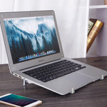 Suporte Dobrável Universal em Liga de Alumínio para Arrefecimento com Extensor de Altura para PC iPad Notebook de 12-17 polegadas