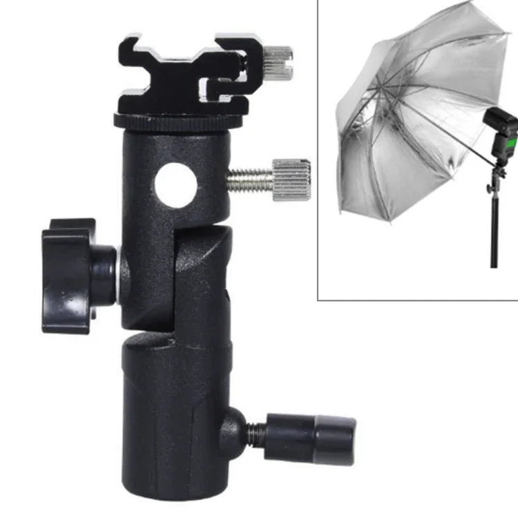 Suporte Multifuncional para Flash Tipo E com Suporte para Guarda-Chuva, Carga Máxima: 3kg, Suporte E