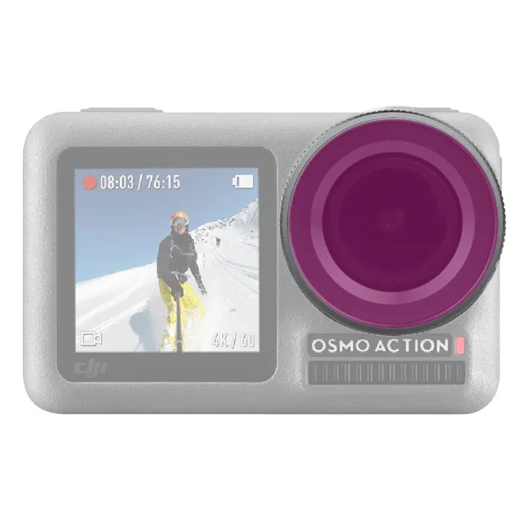 Filtro de Mergulho para Lente Sunnylife OA-FI179 para DJI OSMO ACTION, OA-FI179, Roxo
