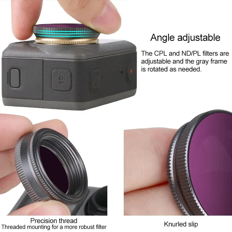 Filtro de Lente Sunnylife OA-FI171 ND32 para DJI OSMO ACTION, OA-FI171 ND32