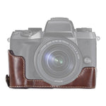 Base de Estojo Metade para Câmara em Pele PU com Rosca 1/4 polegadas para Canon EOS M5, Para Canon M5