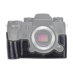 Base de meia capa para câmara em pele PU com rosca de 1/4 polegada para FUJIFILM X-H1, Para FUJIFILM X-H1, Para FUJIFILM XH1