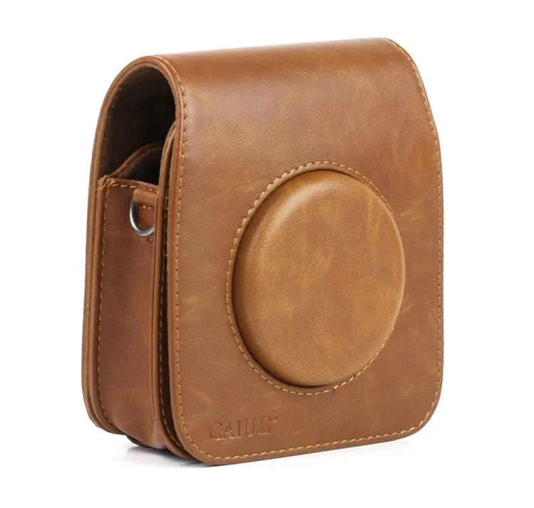 Bolsa Protetora Vintage em Pele PU para Câmara FUJIFILM Instax SQUARE SQ10, com Alça de Ombro Ajustável, SQ10