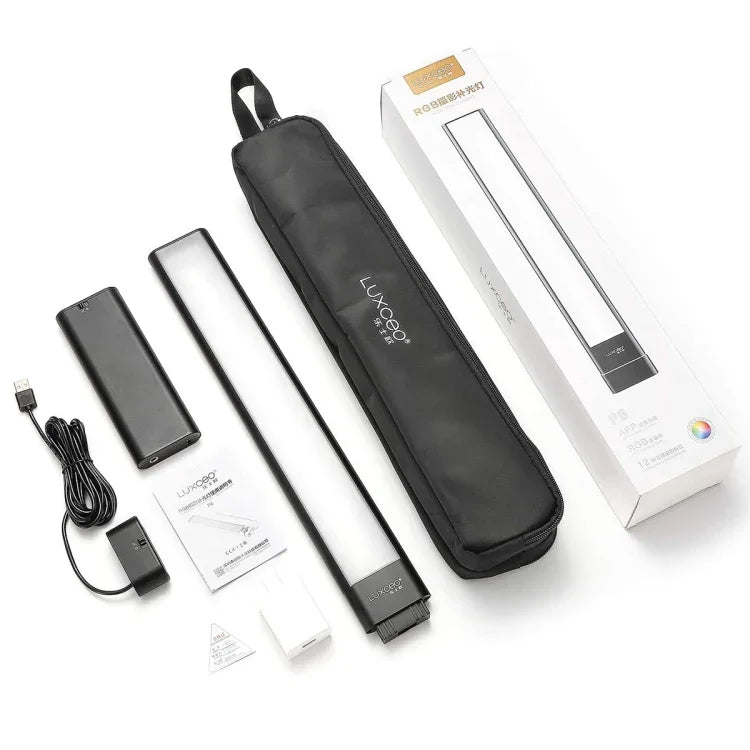 LUXCeO P6 RGB Colorido Foto LED Stick Luz de Vídeo Portátil Controlo por APP Luz de Preenchimento LED a Cores, P6