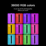 LUXCeO P6 RGB Colorido Foto LED Stick Luz de Vídeo Portátil Controlo por APP Luz de Preenchimento LED a Cores, P6