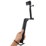 Monopé 3 em 1 + Bastão Selfie Magic Mount para GoPro, Insta360, DJI e Outras Câmaras de Ação, Comprimento: 24.5-63cm, Comprimento: 24.5-63cm (Preto)