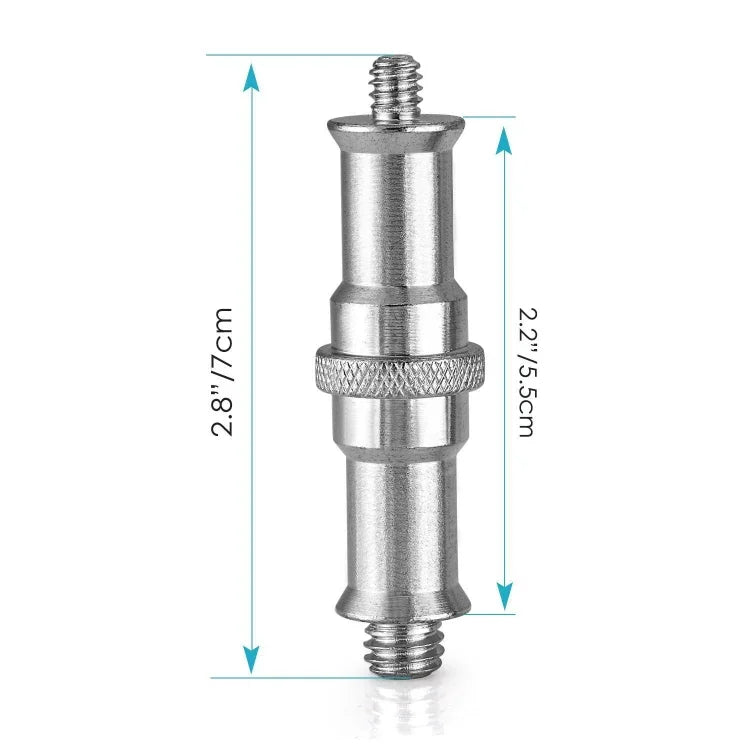 Suporte para Lanterna Adaptador de Rosca de Alumínio 1/4 para 3/8