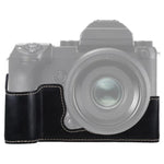 Base de Capa Metade para Câmara em Pele PU com Rosca 1/4 polegadas para FUJIFILM GFX 50S, Para FUJIFILM GFX 50S