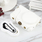 Bolsa para Câmara em Pele PU com Alça para Samsung Galaxy Camera EK-GC100 / EK-GC110 / EK-GC200, Para Samsung Galaxy Camera EK-GC200, Para Samsung Galaxy Camera EK-GC100