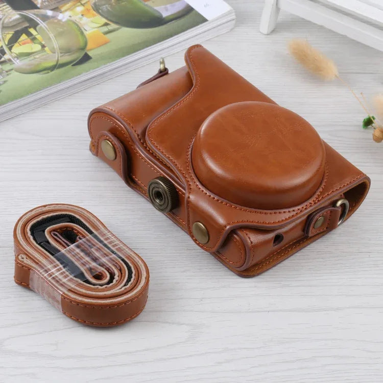 Bolsa para Câmara em Pele PU com Alça para Samsung Galaxy Camera EK-GC100 / EK-GC110 / EK-GC200, Para Samsung Galaxy Camera EK-GC200, Para Samsung Galaxy Camera EK-GC100