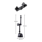 Suporte de Telemóvel com Braço Mágico Articulado de Fricção e Ventosa Única, Braço Mágico com Ventosa Única