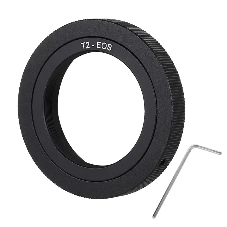 Adaptador Metálico T2-EOS para Objetiva com Rosca T2 para Montagem EOS, T2-EOS