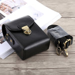 Bolsa de Couro PU com Fecho para Câmara de Corpo Inteiro com Alça de Mão e Alça de Pescoço para Canon G7X II / G9X Mark II, Sony RX100 / M2, Para RX100, Para G7X II