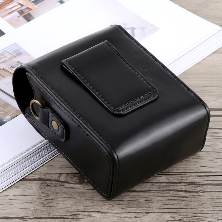 Bolsa de Couro PU com Fecho para Câmara de Corpo Inteiro com Alça de Mão e Alça de Pescoço para Canon G7X II / G9X Mark II, Sony RX100 / M2, Para RX100, Para G7X II