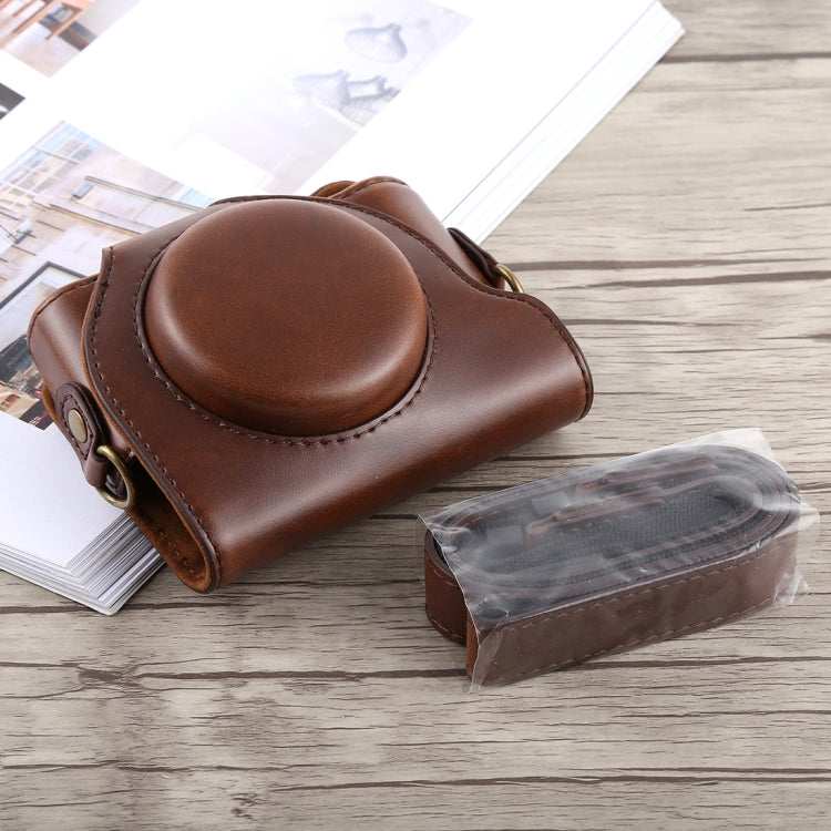 Bolsa de Couro PU para Câmara de Corpo Inteiro com Alça para Sony DSC-HX90, Para Sony HX90