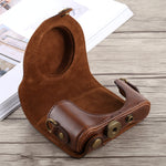 Bolsa de Couro PU para Câmara de Corpo Inteiro com Alça para Sony DSC-HX90, Para Sony HX90