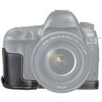 Base de Capa Metade para Câmara em Couro PU com Rosca 1/4 polegadas para Canon EOS 5D Mark IV / 5D Mark III, Para Canon 5D4