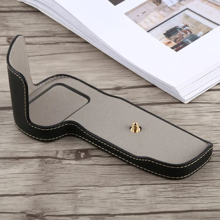 Base de Capa Metade para Câmara em Couro PU com Rosca 1/4 polegadas para Canon EOS 5D Mark IV / 5D Mark III, Para Canon 5D4