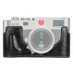 Base de Capa Metade para Câmara em Couro PU com Rosca 1/4 polegadas para Leica M9, Para Leica M9