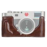 Base de Capa Metade para Câmara em Couro PU com Rosca 1/4 polegadas para Leica M9, Para Leica M9